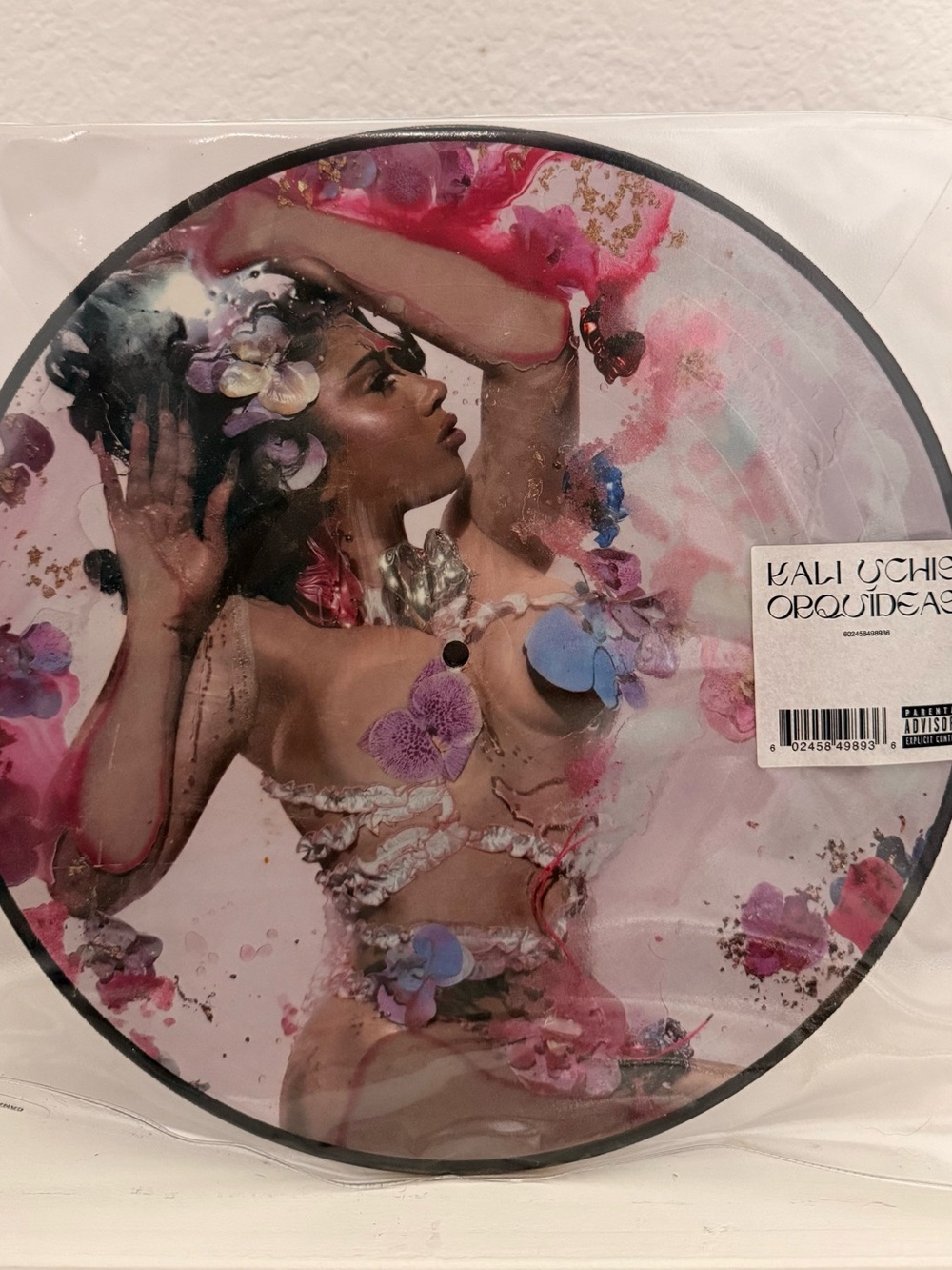 Kali Uchis Pink Floral Picture Vinyl - Women Bath & Body Inspired Art